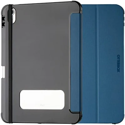 Abbildung von OtterBox React Folio Hülle für iPad 10,9&quot; (10. gen 2022), stoßfeste, sturzsichere, ultradünne Schutzhülle, nach Militärstandard getestet, Blau
