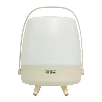 Abbildung von Kooduu Lite up Play Sound by JBL Lautsprecherlampe Tragbar und Kabellos Bluetooth Verbindung hochwertiger Klang, Sand Beige