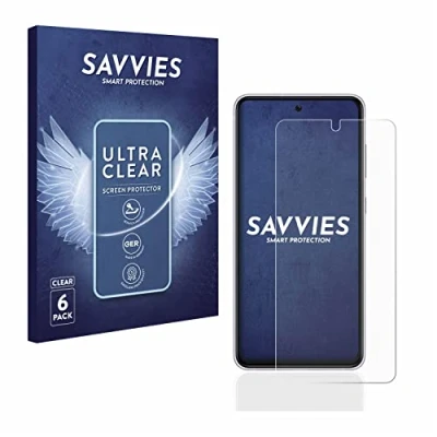 Abbildung von Savvies 6 Stück Schutzfolie für Samsung Galaxy S21 FE 5G Displayschutz Folie Ultra Transparent