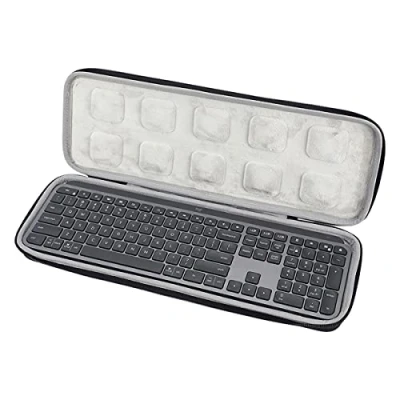 Abbildung von Prodrocam Tragetasche Reiseschutzhülle Etui Tasche mit Hartschale für Logitech MX Keys Fortschrittliche Kabellose Tastatur Computerzubehör Reisen