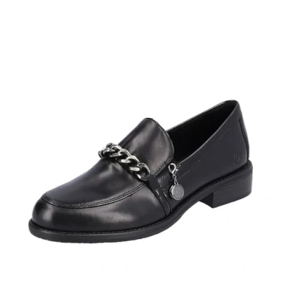 Abbildung von Rieker Slipper, Damen, Größe: 40, Black Kunststoff