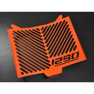 Abbildung von IBEX 10001726 Kühlerabdeckung Wasserkühler Kühlergrill Kühlerschutz Kühlergitter Kühlerschutzgitter Kühlerverkleidung orange Design Logo