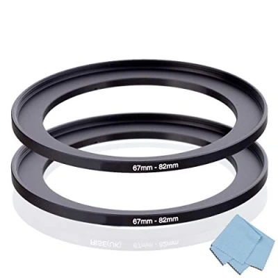 Abbildung von KOMET Step Up Ring (67 mm 82 Objektiv auf Filter), 2 Stück