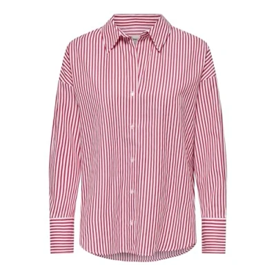 Abbildung von ONLY Onloregon SOLO Shirt Hemdbluse, Damen, Größe: Large, Bright white/american beauty