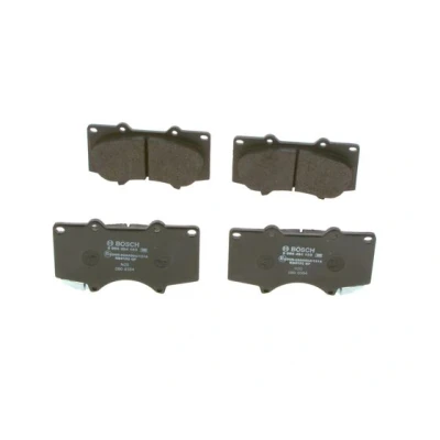 Abbildung von BOSCH 0 986 494 153 Bremsbelagsatz Low Metallic mit akustischer Verschleißwarnung TOYOTA: Land Cruiser Prado 120, 4Runner SUV