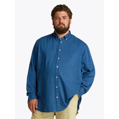 Abbildung von Tommy Hilfiger Shirt Hemd Light blue, Herren, Größe: 4XL, blue