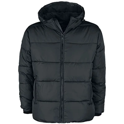 Abbildung von Lonsdale Men&#039;s GARKER Winterjacke mit Kapuze, Black, 3XL