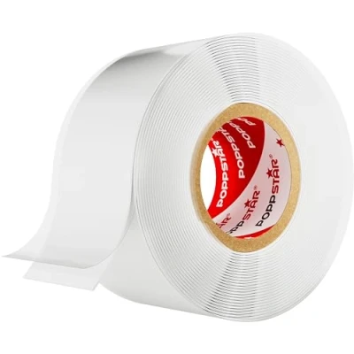 Abbildung von Poppstar Dichtband Silikonband selbstverschweißend zum Isolieren (Wasser, Luft, Strom) (1 St., Farbe weiß) Isolierband und Abdichtband 3m lang, 25mm breit