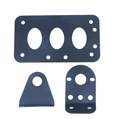 Abbildung von ANCLLO Motorrad Kennzeichenhalter, 1,9 cm Rücklicht Kennzeichen Halter Halterung Universal Kennzeichenträger Nummernschild Metallhalterung seitlich(Schwarz)