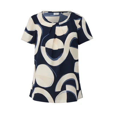 Abbildung von s.Oliver BLACK LABEL Kurzarmbluse mit All Over Print