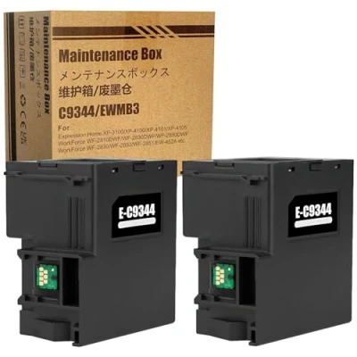 Abbildung von LAIPENG C9344 Tinte Wartungsbox C12C934461 Kompatibel für Epson XP 2100 3100 4100 2105 3105 4105 WF 2810 2830 2850 2835 Drucker (2er Pack)