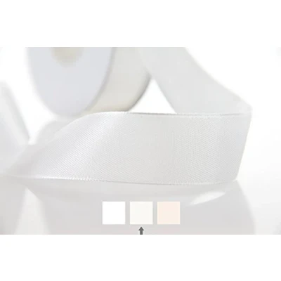 Abbildung von Satinband 25mm x 25m creme Geschenkband Schleifenband Dekoband Hochzeit Weihnachten Floristik
