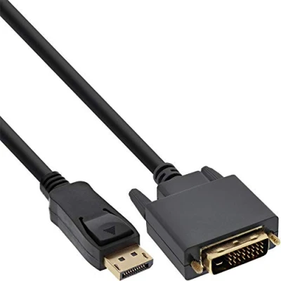 Abbildung von InLine® DisplayPort zu DVI Konverter Kabel, schwarz, 10m