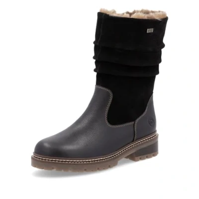 Abbildung von Remonte Damen Winterstiefel D0B80, Frauen Stiefel,lose Einlage,wasserabweisend,remonteTEX,uebergangsschuhe,Winterboots,fellboots,schwarz (00),41 EU