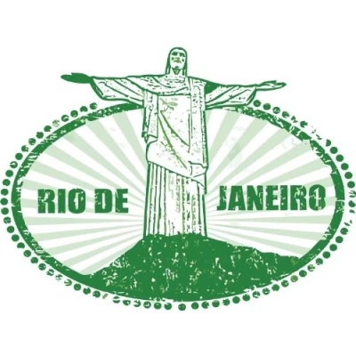 Abbildung von Rio De Janeiro Brazil Travel Grunge Stamp Hochwertigen Auto Autoaufkleber 12 x 10 cm