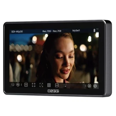 Abbildung von Osee G7 Pro 7 Zoll Touchscreen Kameramonitor, 3000 Nits HDR Feldmonitor mit Kamerasteuerung, Touch to Focus DSLR Monitor 3G SDI 4K HDMI EIN /Ausgang, 3D LUT, Neue Benutzeroberfläche