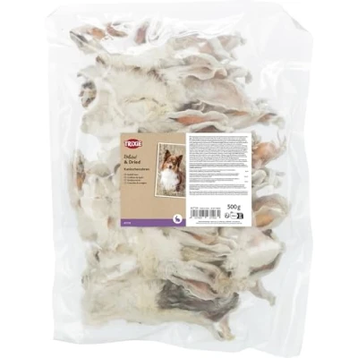 Abbildung von Trixie Kanin øre med pels 500 g, Hvid