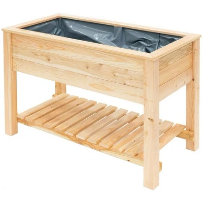 Abbildung von Westmann Holz Hochbeet Stelzenhochbeet inkl. Ablage natur 120x65x75 cm