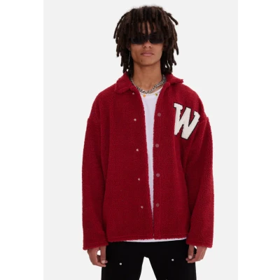 Abbildung von Megaman OH Teddyw Fleecejacke, Herren, Größe: Medium, Dunkelrot