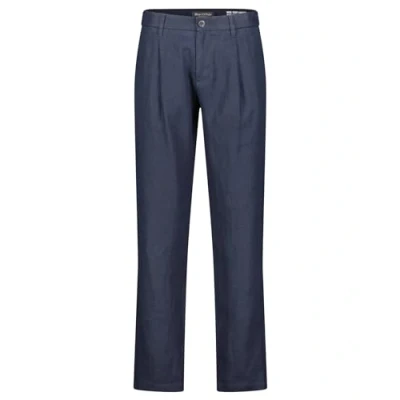 Abbildung von Marc O&#039;Polo Modell OSBY Pleats MIT Elastischem BUND Stoffhose, Herren, Größe: 33x32, Dark navy