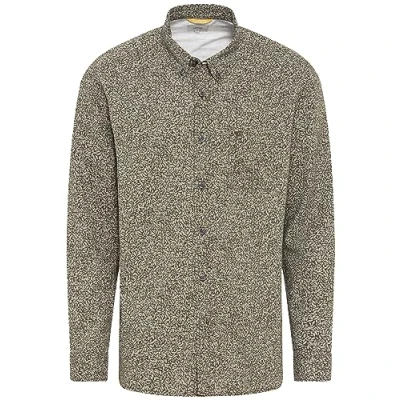 Abbildung von camel active Langarm HEMD MIT Alloverprint Hemd, Herren, Größe: Medium, Dark khaki