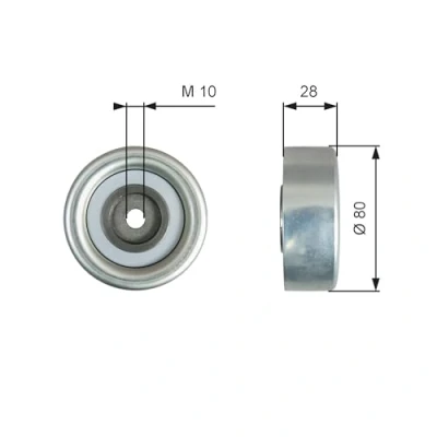 Abbildung von GATES FleetRunner Micro V Kit T36778 Umlenkrolle MITSUBISHI: L200 / Triton IV Pickup