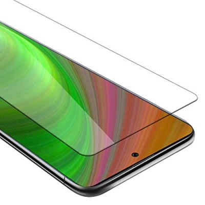 Abbildung von Cadorabo Panzer Schutz Glas für Samsung Galaxy A71 4G Schutzfolie in Ultra Klar Hüllen freundlich Gehärtetes (Tempered) Dipslayschutz Folie 9H Härte Anti Kratzer