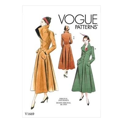 Abbildung von Vogue Patterns V1669E5 MISSES OUTERWEAR, Papier, verschiedene Größen, 14 16 18 20 22