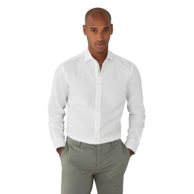 Abbildung von Hackett London Businesshemd, Herren, Größe: XXL, White