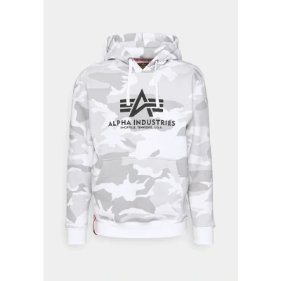 Abbildung von Alpha Industries Basic Kapuzenpullover, Herren, Größe: Large, White