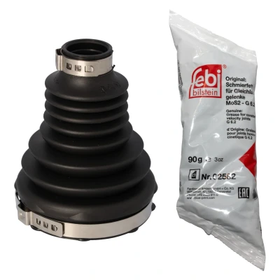 Abbildung von FEBI BILSTEIN 194507 Achsmanschette getriebeseitig, Vorderachse links, rechts thermoplastische Polyester Elastomere JAGUAR: XF Limousine