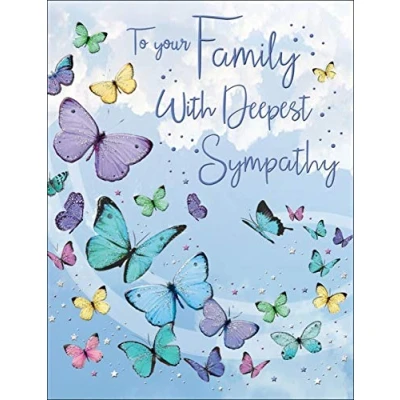 Abbildung von Anlasskarte „Sympathy Family“ 20,3 x 15,2 cm Regal Publishing