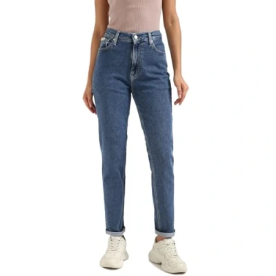 Abbildung von Calvin Klein Jeans MOM Tapered Fit, Damen, Größe: 29x32, Denim medium