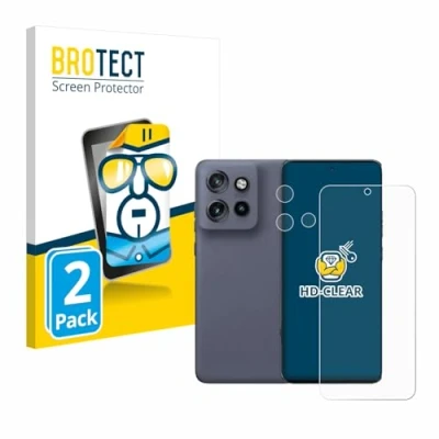 Abbildung von BROTECT (2 Stück Schutzfolie für Motorola Edge 50 Neo (Display+Kamera) Displayschutz Folie Ultra Klar