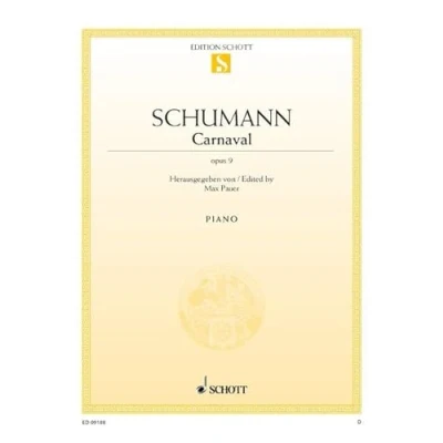 Abbildung von Carnaval: op. 9. Klavier.: piano. (Edition Schott Einzelausgabe)