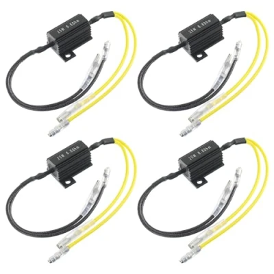 Abbildung von EPLZON 12V 25W 6.8 Ohm Motorcycle Load Resistor Flashlight Indicator Decoder Adapter Flash Fix Error for (Pack of 4)