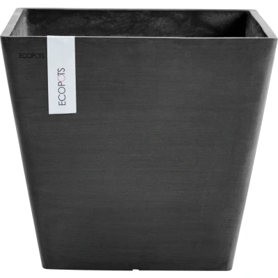 Abbildung von Ecopots Rotterdam Quadrat 50 cm dunkelgrau Pflanzen/Blumentopf