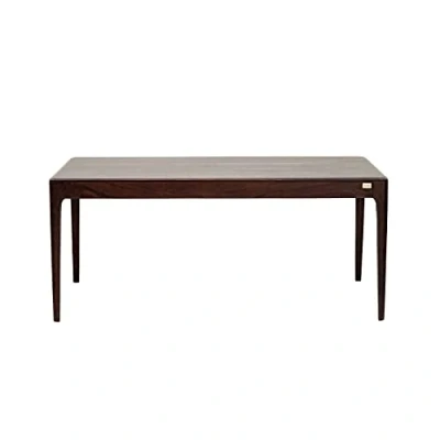 Abbildung von Kare Design Brooklyn Walnut Tisch, Esszimmertisch aus Massivem Sheesham Holz, Eiche, Dunkelbraun gebeizte Esstisch, (H/B/T) 76 x175x90cm
