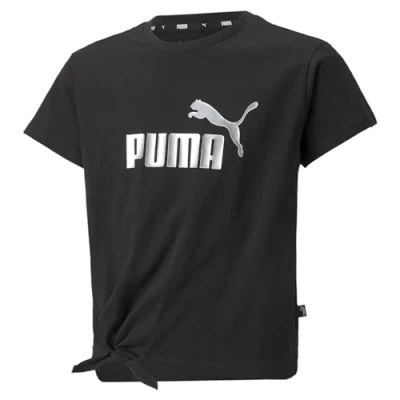 Abbildung von Puma ESS+ LOGO Knotted G Tshirt print für Kinder, Größe: 140, Black