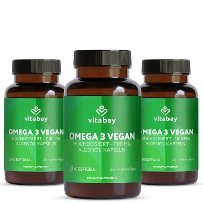 Abbildung von Vitabay Omega 3 VEGAN 1100 mg 180 St