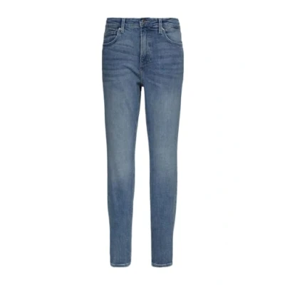Abbildung von QS Sadie HIGH RISE LEG Jeans Slim Fit, Damen, Größe: 38x30, Blau