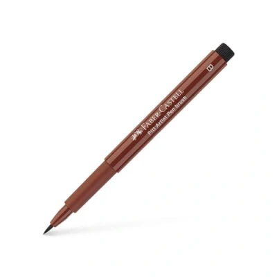 Abbildung von FABER CASTELL 167469 Tuschestift Pitt artist pen brush, Strichstärke B, Farbe 169, caput mortuum, 1 Stück