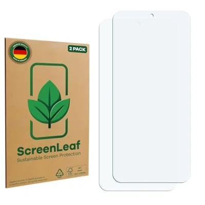 Abbildung von ScreenLeaf (2 Stück Schutzfolie für Samsung Galaxy XCover 7 [nachhaltiger Displayschutz, Folie, transparent, kratzfest]