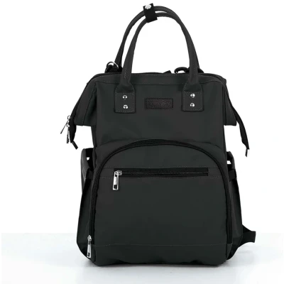 Abbildung von Tinéo Windel Rucksack Wasserfest 26x40x17 cm Schwarz
