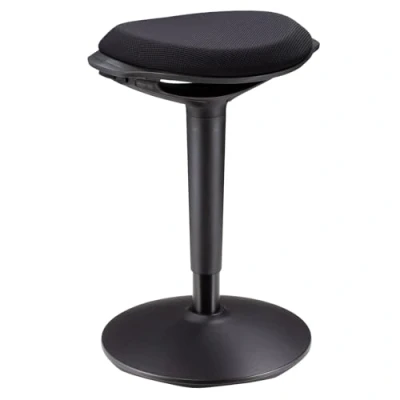 Abbildung von CARO Möbel Sitzhocker ASTORIA, Bürohocker ASTORIA ergonomisch drehbar schwarz