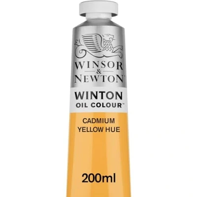 Abbildung von Winsor &amp; Newton 1437109 Winton, feine hochwertige Ölfarbe 200ml Tube mit gleichmäßiger Konsistenz, Lichtbeständig, hohe Deckkraft, Reich an Farbpigmenten Kadmium Gelb Farbton