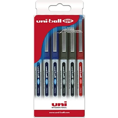 Abbildung von Uni ball Etui 6 Flüssigtinte UB 150