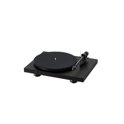 Abbildung von Pro Ject Debut Carbon EVO, Audiophiler Plattenspieler mit Tonarm, elektronischer Geschwindigkeitsumschaltung und vormontiertem 2M Red Tonabnehmer (Satin Schwarz)