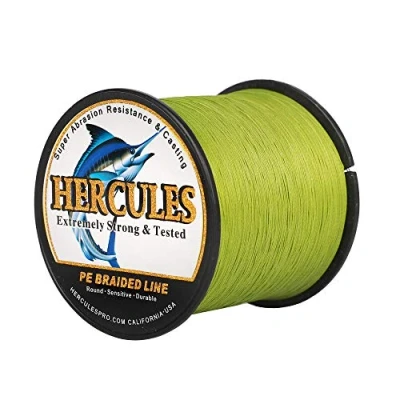 Abbildung von HERCULES Super Cast 100m 2000m Yards Geflochtene Angelschnur 10lb 300lb Test für Salzwasser Süßwasser PE Geflecht Fischdraht Superline 8 Stränge