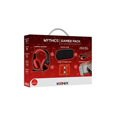 Abbildung von KONIX Mythics Nintendo Switch Gaming Pack Headset Zubehör (mit u.a. Headset, Tragetasche, Hülle)